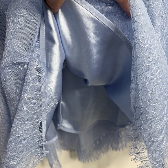 NWT City Chic Serena Lace Midi Dress Powder Blue 16 FairyCore Periwinkle - Picture 8 of 9